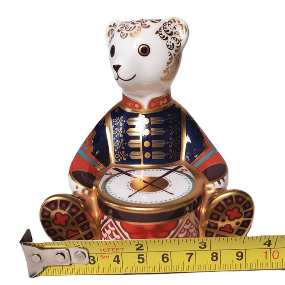 Royal Crown Derby Teddy Bear Drummer Paperweight — Limited Edition of 1,000 - Picture 4 of 12